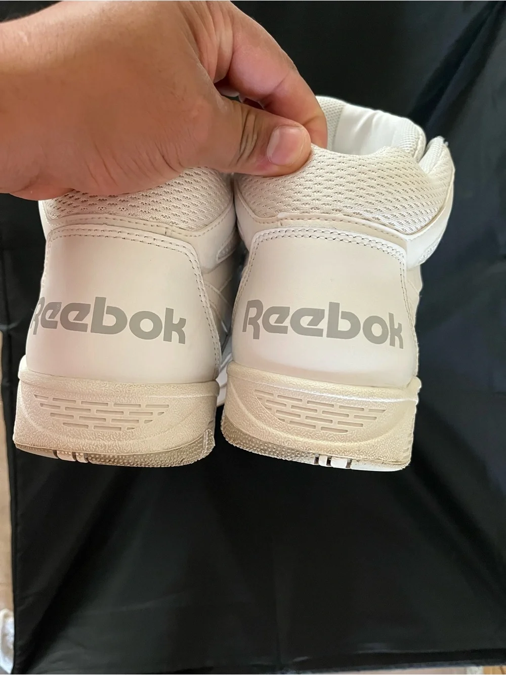 Classic Reebok Men's White High-Top Sneakers